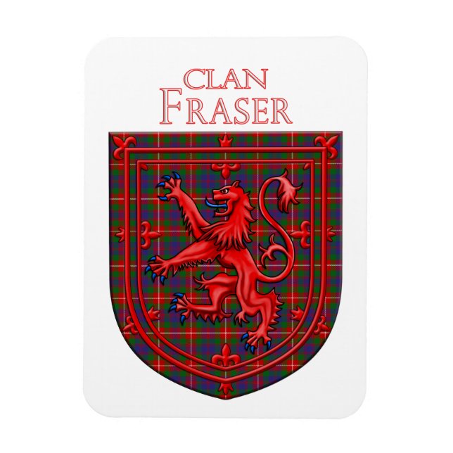 Fraser av Lovat Tartan Scottish Play Magnet (Vertikal)