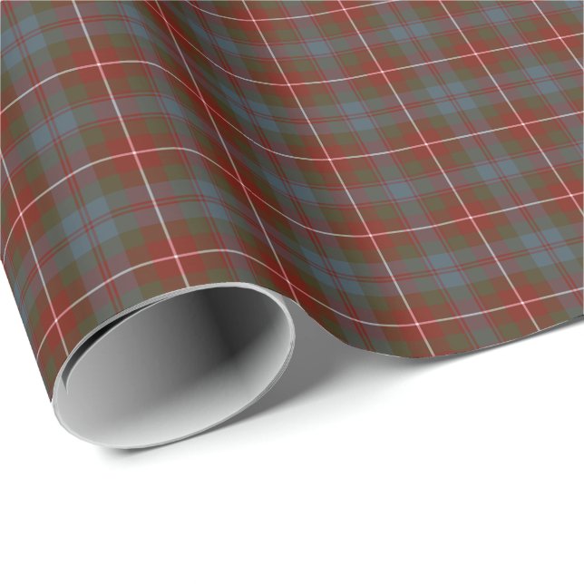 Fraser av Lovat Weasted Klan Tartan Presentpapper (Rullad Hörn)