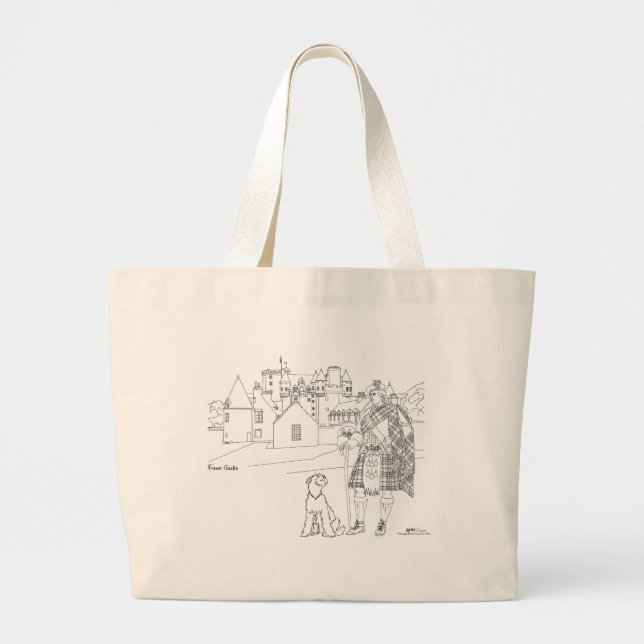 Fraser Castle, Skottland Totebag Jumbo Tygkasse (Framsidan)