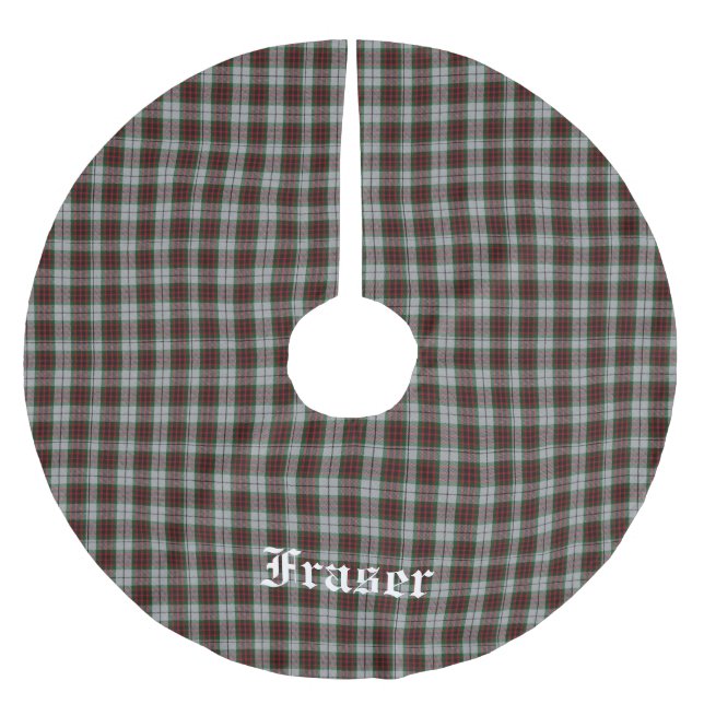 Fraser Dress Tartan Play Träd Skirt Julgransmatta Borstad Polyester (Framsidan)