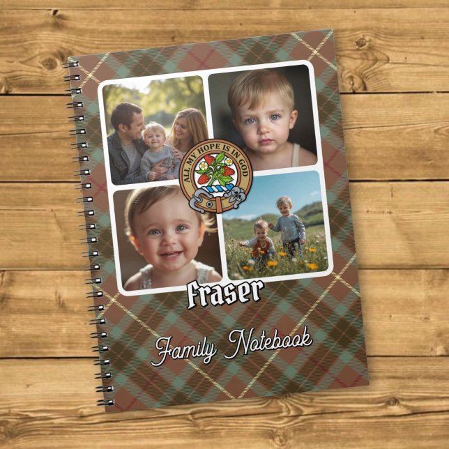Fraser Familj Foto Collage Anteckningsbok (Skapare uppladdad)