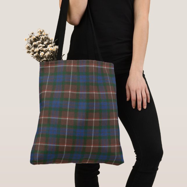 Fraser Hunting Ancient Scottish Tartan Tote Bag Tygkasse (Närbild)