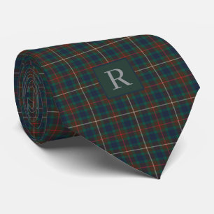 Fraser Hunting Tartan Skotsk Klanscheckad Monogram Slips