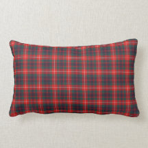 Fraser Klan Bright Red and Navy Blue Modern Tartan