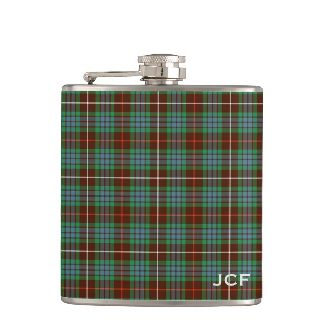 Fraser Klan Hunting Tartan Monogram Fickplunta (Framsidan)
