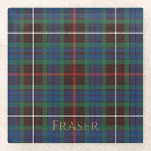 Fraser Klan Tartan Glass Underlägg