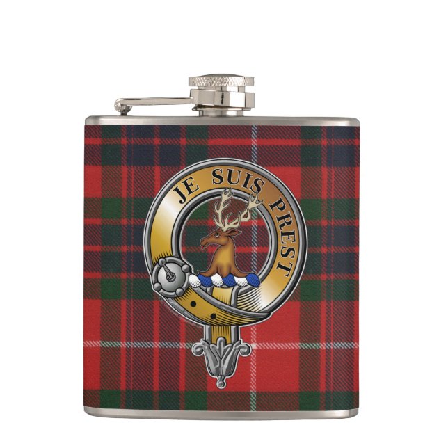 Fraser Lovat Tartan & Badge Fickplunta (Framsidan)