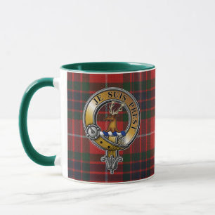 Fraser Lovat Tartan & Badge Mugg