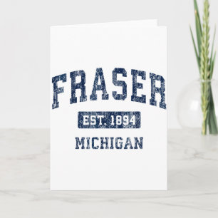 Fraser Michigan Mi Vintage Sport Establerad Desi Kort