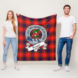 Fraser Modern Klan Badge Tartan Play Fleecefilt