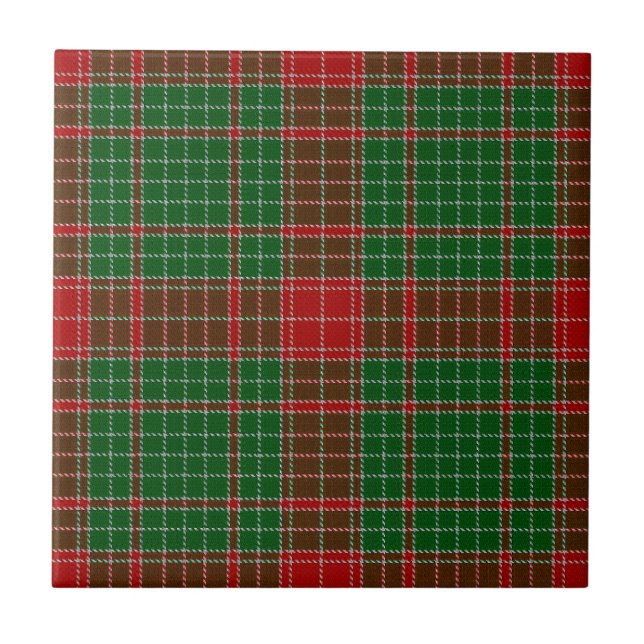 Fraser of Castle Leathers Tartan Kakelplatta (Framsidan)