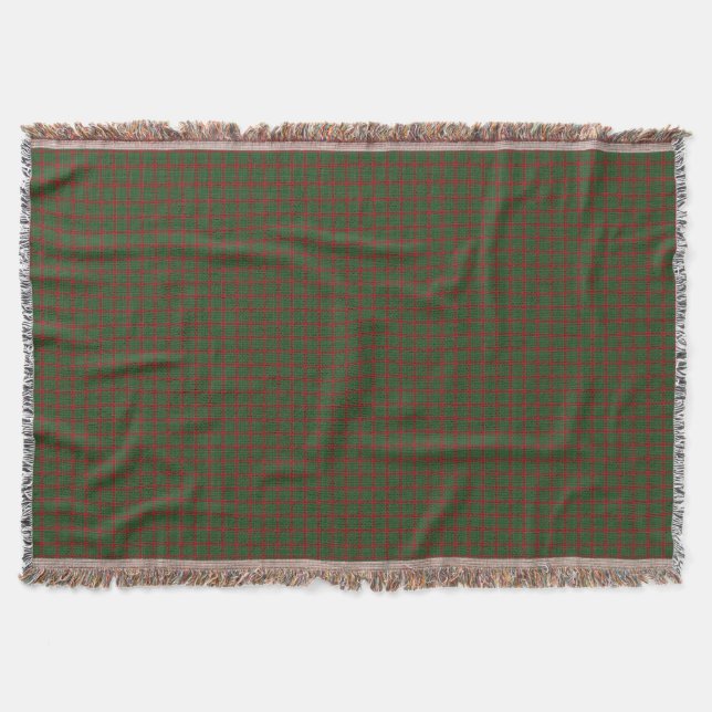 Fraser of Castle Leathers Tartan Randigt Mönster Filt (Framsidan)