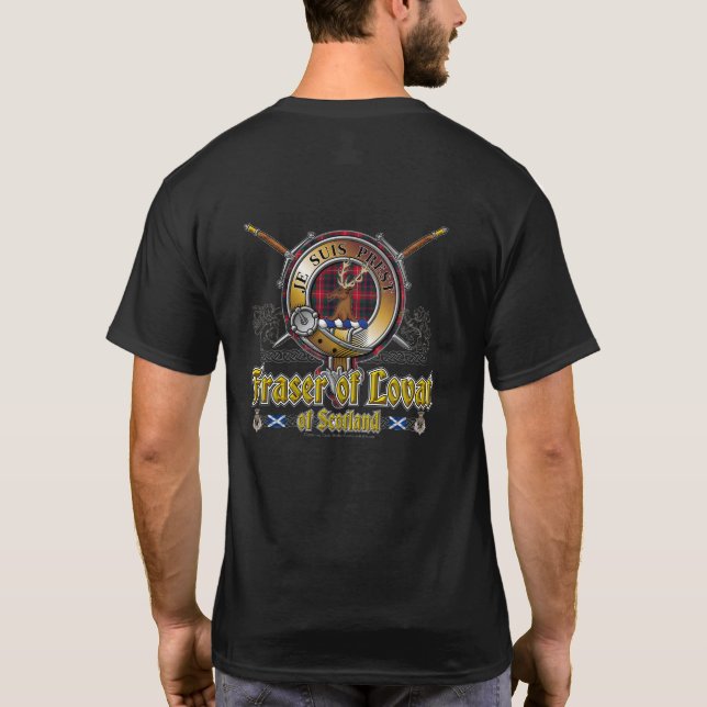 Fraser of Lovat Klan Badge T Shirt (Baksida)