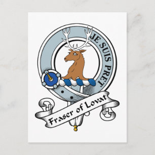 Fraser of Lovat Klan Badge Vykort