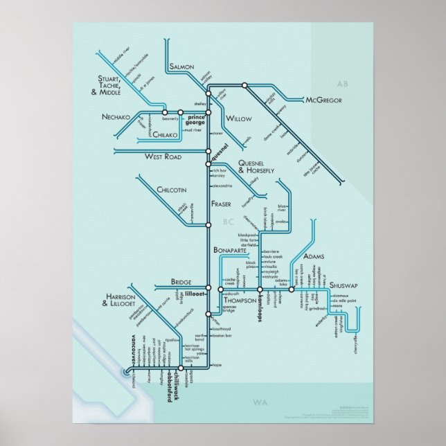 Fraser River 15 x 20 Poster (Framsidan)