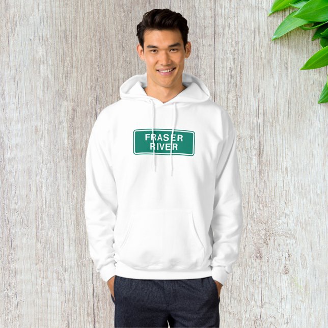 Fraser River Highway Sign British Columbia Kanada Hoodie (Skapare uppladdad)