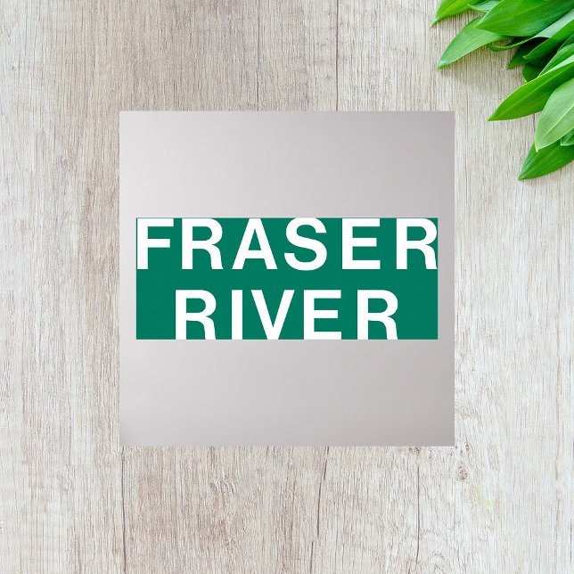 Fraser River Highway Sign British Columbia Kanada Poster (Skapare uppladdad)