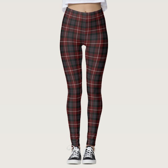 Fraser Röd minut Tartan Leggings (Framsida)