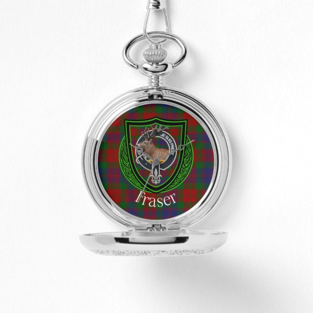 Fraser Scottish Clan Tartan & Crest Armbandsur (Framsida)