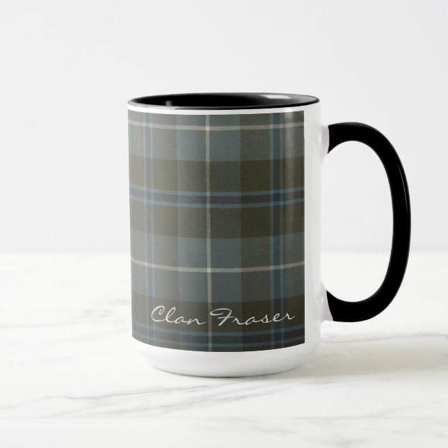 Fraser Scottish Klan Tartan Designer Mugg (Höger)