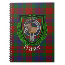 Fraser skotska klan tartan och vapensköld