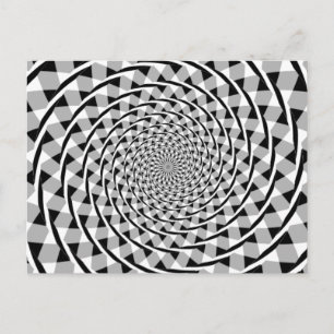 Fraser spiral illusion vykort
