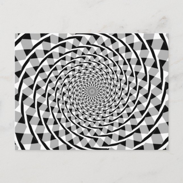 Fraser spiral illusion vykort (Framsida)