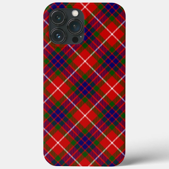 Fraser tartan Red grönt blue lila plaid (Baksida)
