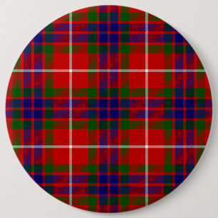 Fraser tartan Red grönt blue lila plaid Knapp