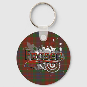 Fraser TartanGrunge Nyckelring