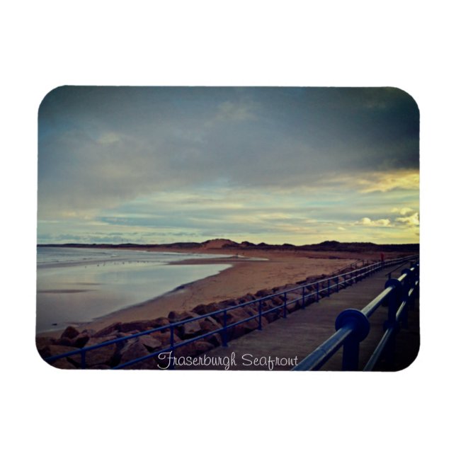 Fraserburgh Bay Seafront Walk, Skottland Magnet (Horisontell)