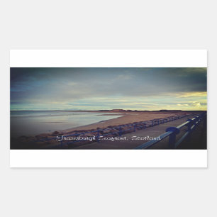 Fraserburgh Bay Seafront Walk, Skottland Rektangulärt Klistermärke