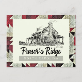 Fraser's Ridge Homestead Quilt Outlandish Postcard Vykort