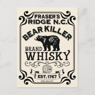 Fraser's Ridge Whisky Vykort