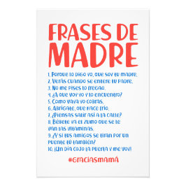 Frases de Madre Fototryck