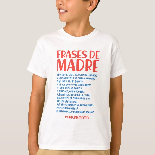 Frases de Madre T Shirt (Framsida)