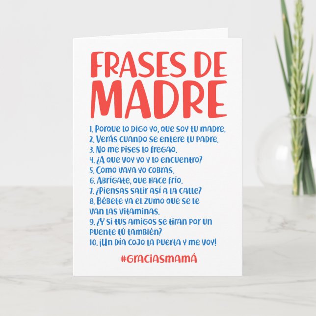 Frases de Madre Tack Kort (Framsida)