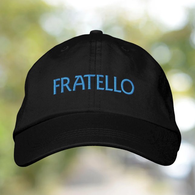 Fratello Italienska Gift for Brother Broderad Keps (Skapare uppladdad)