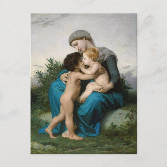 Fraternal Kärlek av William-Adolphe Bouguereau Vykort (Framsida)