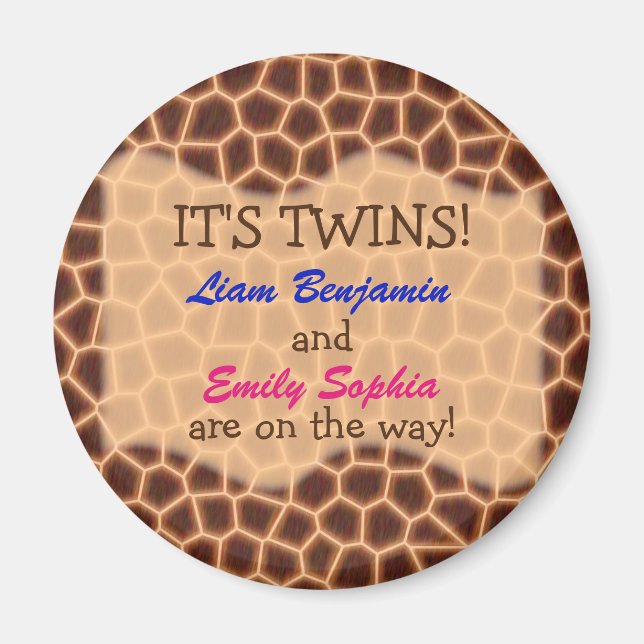 Fraternella Twillingar - Giraffe Thworthy Baby Sho Magnet (Framsidan)