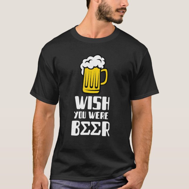 Fraternity  WISH YOU WERE BEER Sigma T Shirt (Framsida)