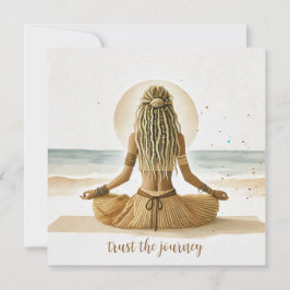 Frau am Meer- boho Illustration