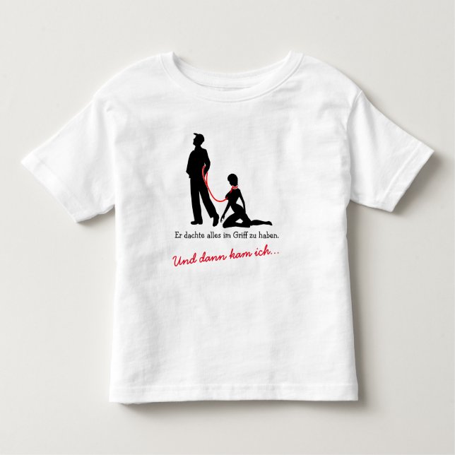 Frau an der Leine - Böse Männer Småbarn T-shirt (Framsida)