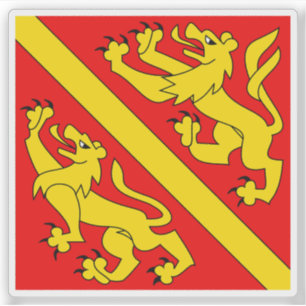 Fraubrunnen distriktet flagga, Schweiz Klistermärken