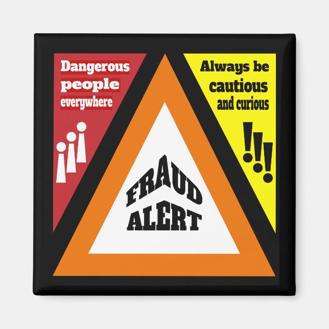 Fraud Alert Magnet (Framsidan)