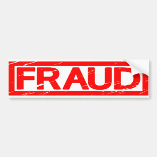 Fraud Frimärke Bildekal