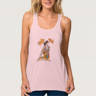 Frauen Bella+Canvas Fließendes Racerback Tank Top Linne Med Racerback