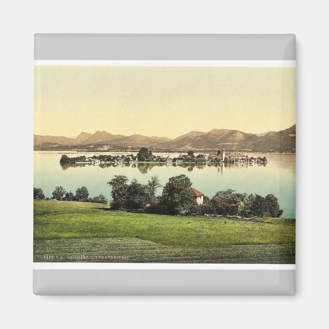 Fraueninsel, Chiemsee, Oberbayern, Tyskland vint Magnet (Framsidan)