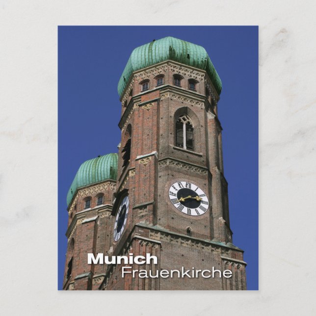 Frauenkirche i München, Bayern Vykort (Framsida)