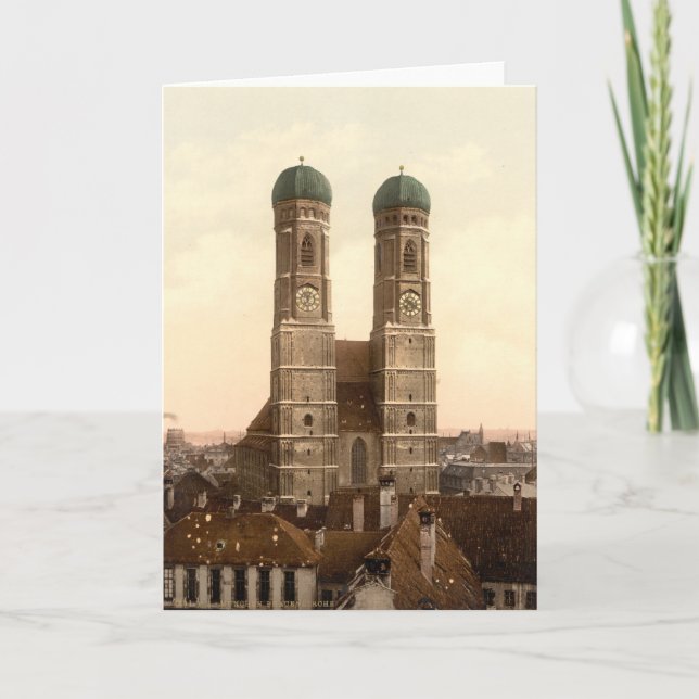 Frauenkirche, München, Bayern, Tyskland Kort (Framsida)